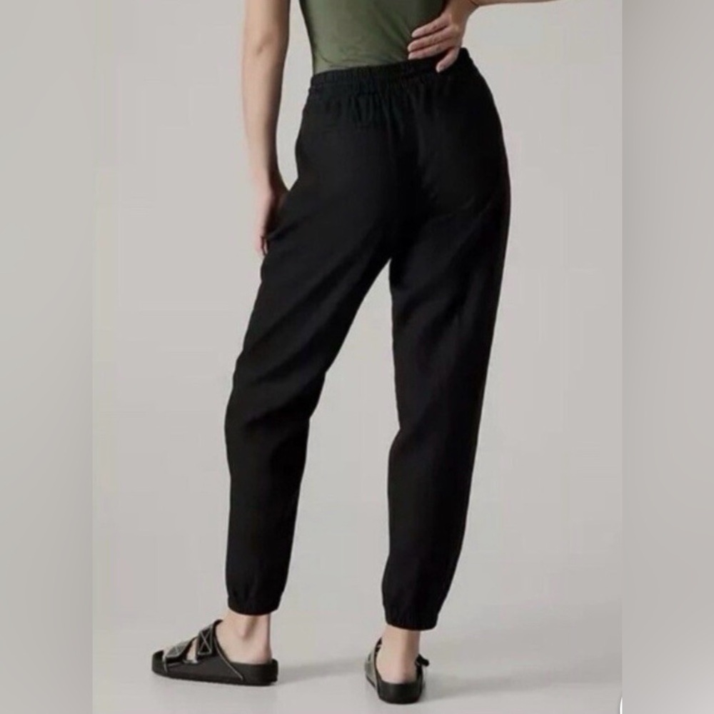 Athleta Women’s Retreat Linen High-rise Jogger black - S - Picture 3 of 8